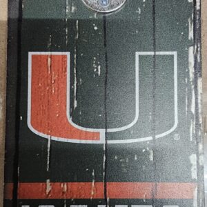 Miami Hurricanes Sign Wood 5x11 Bottle Opener Slogan