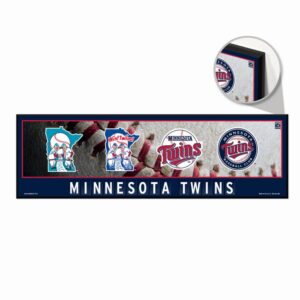 Minnesota Twins Sign 9x30 Wood Evolution