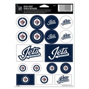 Winnipeg Jets Decal Sheet 5x7 Vinyl