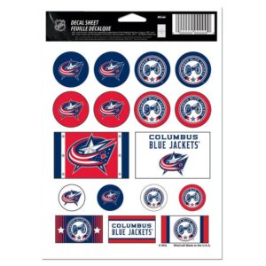 Columbus Blue Jackets Decal Sheet 5x7 Vinyl