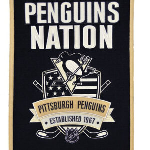 Pittsburgh Penguins Banner 14x22 Wool Nations