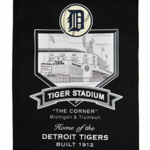 Detroit Tigers Banner 15x24 Wool Stadium Tiger Stadium