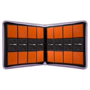 Ultra Pro 12 Pocket Pro Binder Zippered Purple