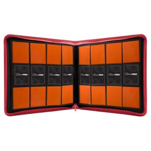 Ultra Pro 12 Pocket Pro Binder Zippered Red
