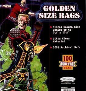 Comic Bags - Golden Size (100 per pack)