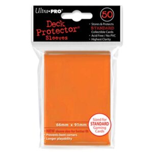 Deck Protectors - Solid - Orange (One Pack of 50)