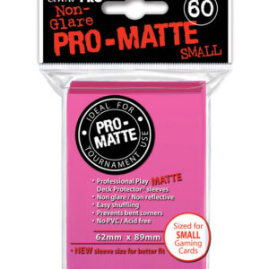 Deck Protector - Pro-Matte Small Size - Bright Pink (10 packs of 60)