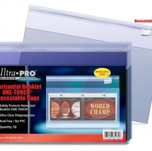 One Touch Resealable Bag - Booklet Horizontal - (50 per pack)