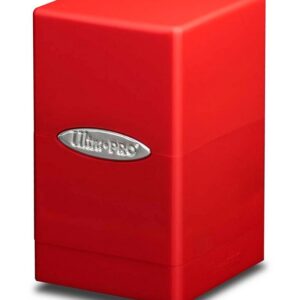 Satin Tower Deck Box - Red