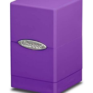 Satin Tower Deck Box - Purple