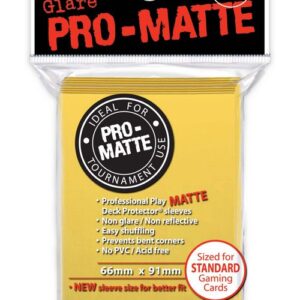 Deck Protectors - Pro-Matte - Yellow (One Pack of 50)
