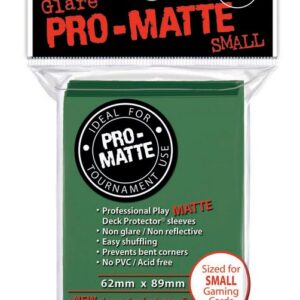 Deck Protectors - Pro Matte - Small Size - Green (One Pack of 60)