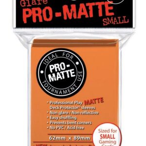 Deck Protectors - Pro Matte - Small Size - Orange (One Pack of 60)