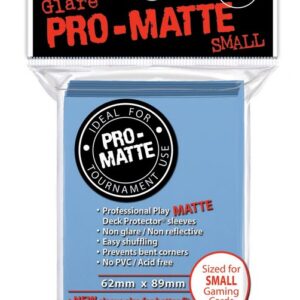 Deck Protectors - Pro Matte - Small Size - Light Blue (One Pack of 60)