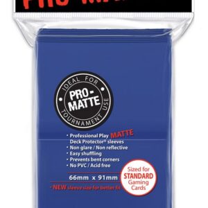 Deck Protectors - Pro-Matte Blue (100 per pack)