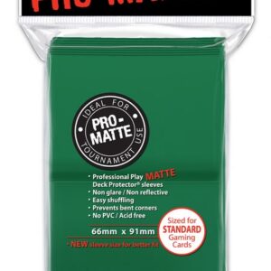 Deck Protectors - Pro-Matte Green (100 per pack)