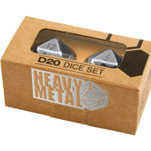 Ultra Pro Dice - D20 2 Dice Set Chrome