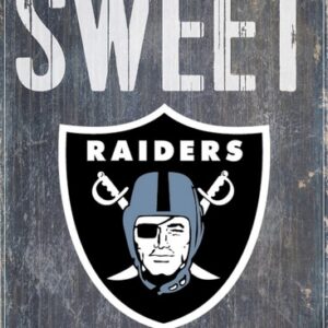 Las Vegas Raiders Wood Sign - Home Sweet Home 6"x12"