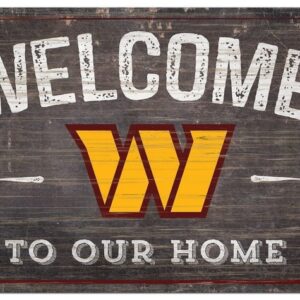 Washington Commanders Sign Wood 6x12 Welcome To Our Home Design
