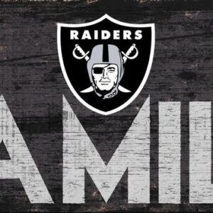Las Vegas Raiders Sign Wood 12x6 Family Design