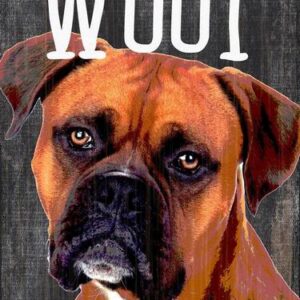 Pet Sign Wood You Had Me At Woof Boxer 5"x10"