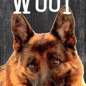 Pet Sign Wood You Had Me At Woof German Shepard 5"x10"