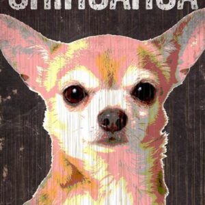 Pet Sign Wood I Love My Chihuahua 5"x10"