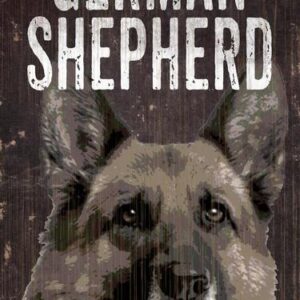 Pet Sign Wood I Love My German Shepard 5"x10"