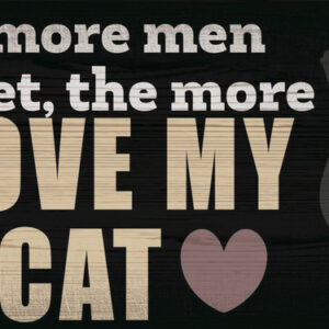 Pet Sign Wood I Love My Cat 10"x5"
