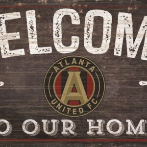 Atlanta United FC Sign Wood 6x12 Welcome To Our Home Design