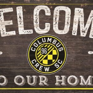Columbus Crew SC Sign Wood 6x12 Welcome To Our Home Design