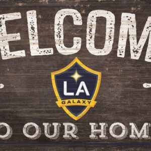 LA Galaxy Sign Wood 6x12 Welcome To Our Home Design