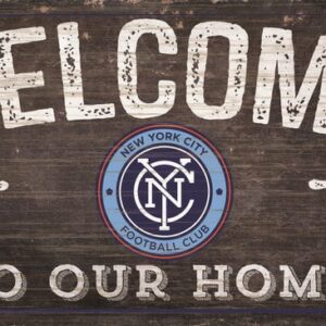 New York City FC Sign Wood 6x12 Welcome To Our Home Design