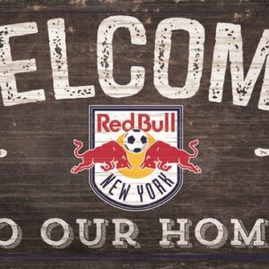 New York Redbulls Sign Wood 6x12 Welcome To Our Home Design