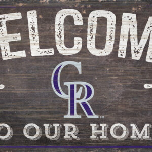 Colorado Rockies Sign Wood 6x12 Welcome To Our Home Design