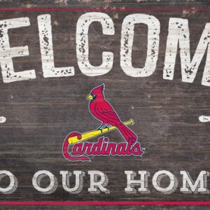 St. Louis Cardinals Sign Wood 6x12 Welcome To Our Home Design