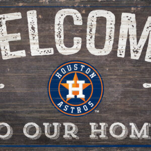 Houston Astros Sign Wood 6x12 Welcome To Our Home Design