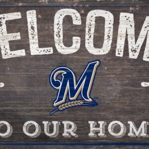 Milwaukee Brewers Sign Wood 6x12 Welcome To Our Home Design
