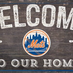 New York Mets Sign Wood 6x12 Welcome To Our Home Design