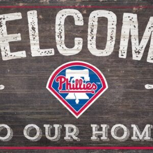 Philadelphia Phillies Sign Wood 6x12 Welcome To Our Home Design