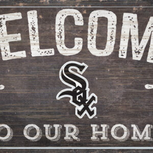 Chicago White Sox Sign Wood 6x12 Welcome To Our Home Design