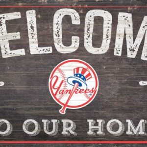 New York Yankees Sign Wood 6x12 Welcome To Our Home Design