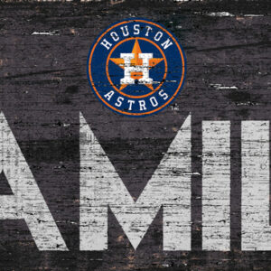 Houston Astros Sign Wood 12x6 Family Design