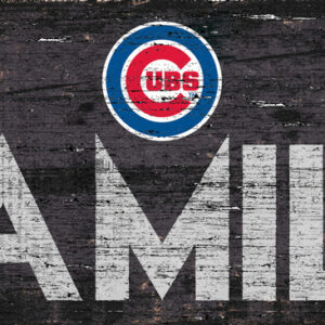 Chicago Cubs Sign Wood 12x6 Family Design