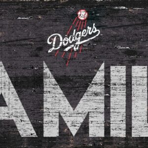 Los Angeles Dodgers Sign Wood 12x6 Family Design