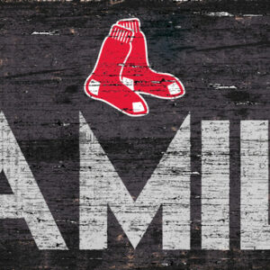 Boston Red Sox Sign Wood 12x6 Family Design