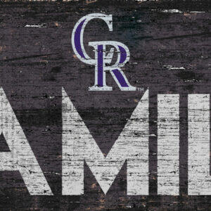 Colorado Rockies Sign Wood 12x6 Family Design