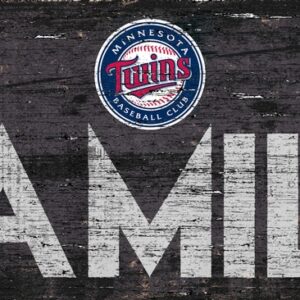 Minnesota Twins Sign Wood 12x6 Family Design