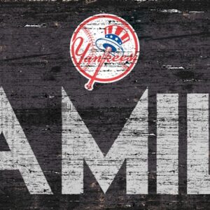 New York Yankees Sign Wood 12x6 Family Design
