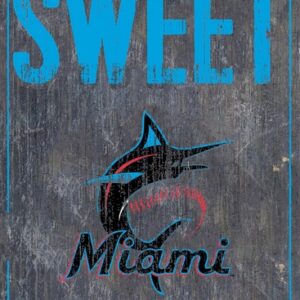 Miami Marlins Sign Wood 6x12 Home Sweet Home Design